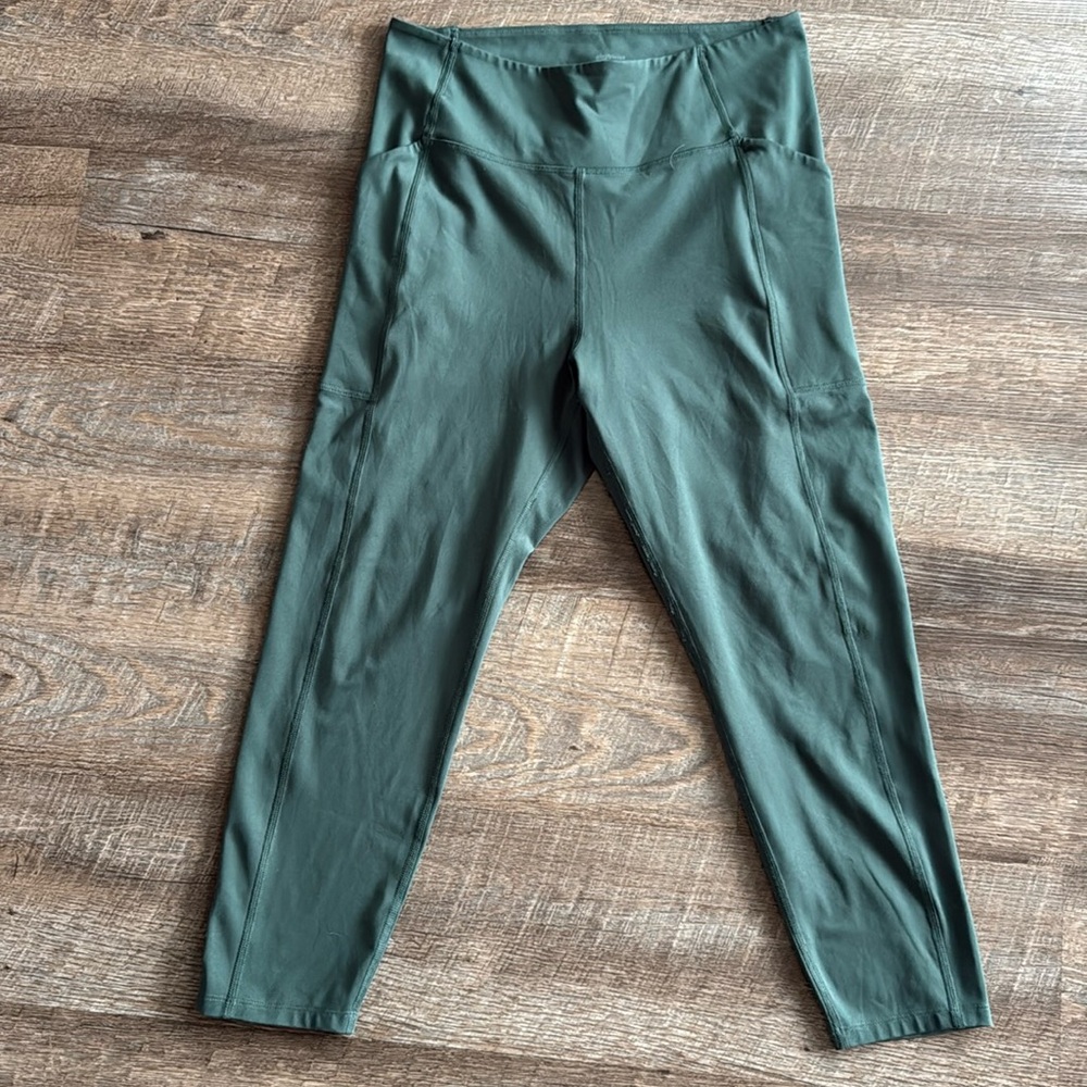 Girlfriend Collective Green Compressive High Waisted Leggings XL 4024